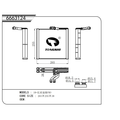 适用于 18-比亚迪秦PRO 蒸发器